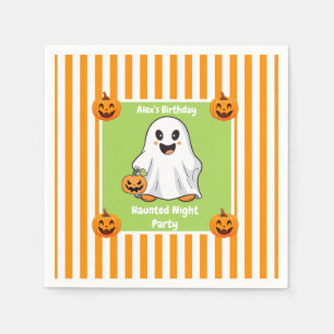 Serviette En Papier Fête d'anniversaire de nuit hantée – nuit d'Hallow