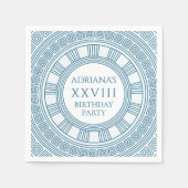 Serviette En Papier Fête d'anniversaire de toga grecque avec motif ble (Devant)