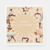 Serviette En Papier Fête d'anniversaire de Yoga (Devant)