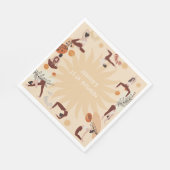 Serviette En Papier Fête d'anniversaire de Yoga (Coin)