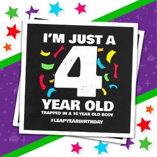Serviette En Papier Fête d'anniversaire des 16 ans coincée le jour de