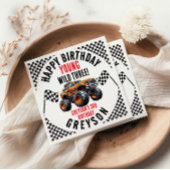 Serviette En Papier Fête d'anniversaire des Enfants Monster Trucks