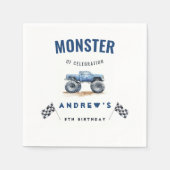 Serviette En Papier Fête d'anniversaire des Enfants Monster Trucks (Devant)