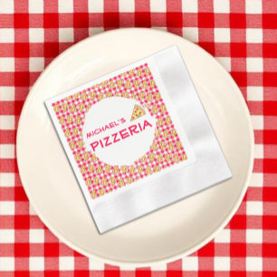 Serviette En Papier Fête d'anniversaire des enfants Pizza Party
