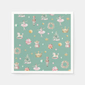Serviette En Papier Fête d'anniversaire des filles de Nutcracker moder (Devant)