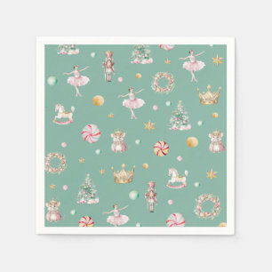 Serviette En Papier Fête d'anniversaire des filles de Nutcracker moder