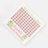 Serviette En Papier Fête d'anniversaire des papillons (Coin)