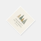 Serviette En Papier Fête d'anniversaire d'hiver (Coin)