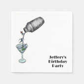 Serviette En Papier Fête d'anniversaire d'hiver pour adultes (Devant)