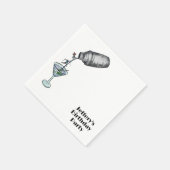 Serviette En Papier Fête d'anniversaire d'hiver pour adultes (Coin)