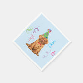 Serviette En Papier Fête d'anniversaire Dogue de Bordeaux Napkins (Coin)
