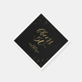 Serviette En Papier Fête d'anniversaire du 50e anniversaire de Modern  (Coin)