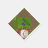 Serviette En Papier Fête d'anniversaire du baseball (Coin)