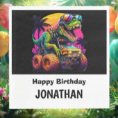 Serviette En Papier Fête d'anniversaire du camion Dino-Mite Monster