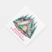 Serviette En Papier Fête d'anniversaire du Camping Sleepover (Coin)