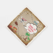 Serviette En Papier Fête d'anniversaire du Pirate (Coin)