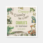 Serviette En Papier Fête d'anniversaire du reptile Show (Devant)