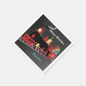 Serviette En Papier Fête d'anniversaire du tableau de bord du train po (Coin)