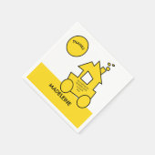 Serviette En Papier Fête d'anniversaire du train (Coin)