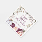 Serviette En Papier Fête d'anniversaire d'un petit citrouille à l'auto (Coin)