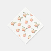 Serviette En Papier Fête d'anniversaire d'une fille de pêche douce (Coin)