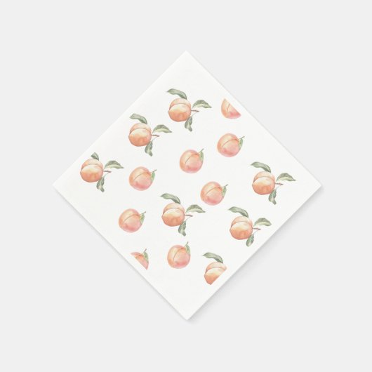 Serviette En Papier Fête d'anniversaire d'une fille de pêche douce (Coin)