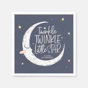 Serviette En Papier Fête d'anniversaire en étoile