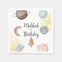 Fête d'anniversaire Espace aquarelle pour garçon o