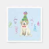 Serviette En Papier Fête d'anniversaire Great Pyrenees Napkins (Devant)