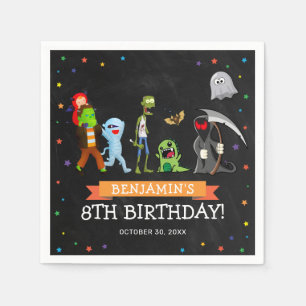 Serviette En Papier Fête d'anniversaire Halloween amusante pour enfant