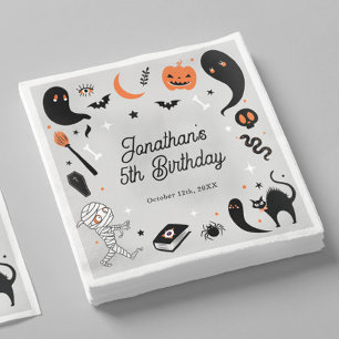Serviette En Papier Fête d'anniversaire Halloween pour garçons
