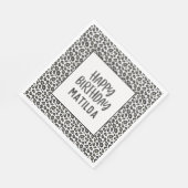 Serviette En Papier Fête d'anniversaire heureuse empreinte de léopard (Coin)