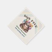 Serviette En Papier fête d'anniversaire high five jumeaux thème mapach (Coin)