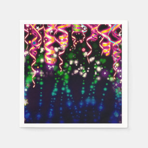 Serviette En Papier Fête d'anniversaire Let's Glow Crazy Neon Lights
