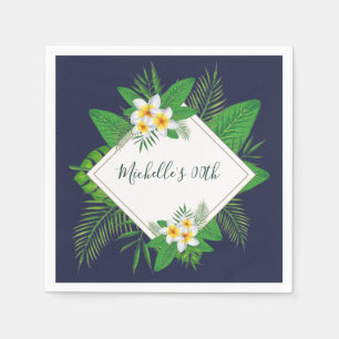 Serviette En Papier Fête d'anniversaire Luau Aloha hawaïen