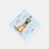 Serviette En Papier Fête d'anniversaire Malinois (Coin)