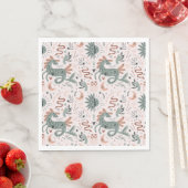 Serviette En Papier Fête d'anniversaire moderne motif rose tendance (En situation)