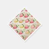 Serviette En Papier Fête d'anniversaire motif aux fraises mignonnes (Coin)