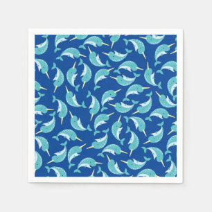 Serviette En Papier Fête d'anniversaire Narwhal