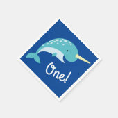 Serviette En Papier Fête d'anniversaire Narwhal (Coin)