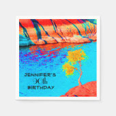 Serviette En Papier Fête d'anniversaire, n'importe quel âge, Papier d' (Devant)