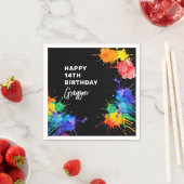 Serviette En Papier Fête d'anniversaire paintball (En situation)