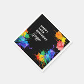 Serviette En Papier Fête d'anniversaire paintball (Coin)