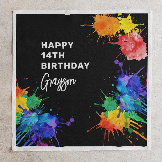 Serviette En Papier Fête d'anniversaire paintball