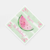 Serviette En Papier Fête d'anniversaire Pastèque Mignonne (Coin)
