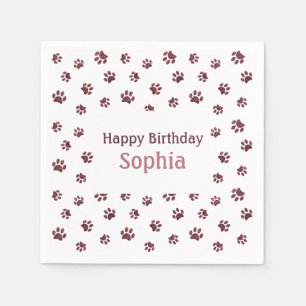 Serviette En Papier Fête d'anniversaire pour animaux de compagnie avec