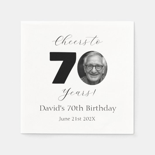Serviette En Papier Fête d'anniversaire pour un événement marquant ave (Devant)