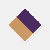 Serviette En Papier Fête d'anniversaire rayée de pourpre et or royal (Coin)