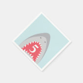 Serviette En Papier Fête d'anniversaire requin (Coin)