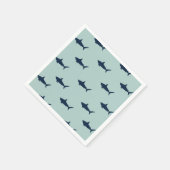 Serviette En Papier Fête d'anniversaire requin (Coin)